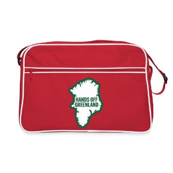 Pas touches au Groenland ! - Groenland / Grønland - Sac Retro - rouge/blanc - Devant