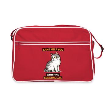 Chatte Maugrey aide à trouver quelqu’un d’autre - Sac Retro - rouge/blanc - Devant