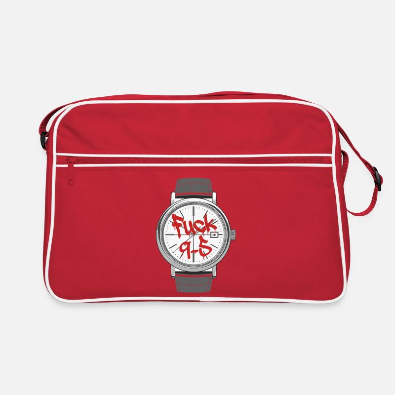 Fuck 9 to 5 o'clock statement work is annoying Retro Bag