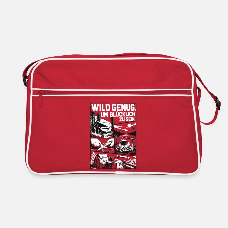 Wild Genug Camping Abenteuer Retro Tasche