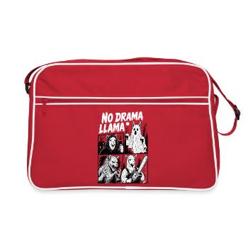 No Drama Llama Horror Comic - Retro Bag - red/white - Front