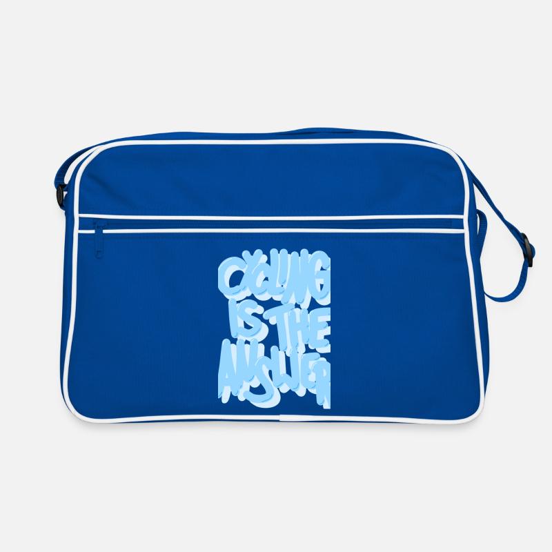 Cycling_is_the_answer_babyblau Sac Retro