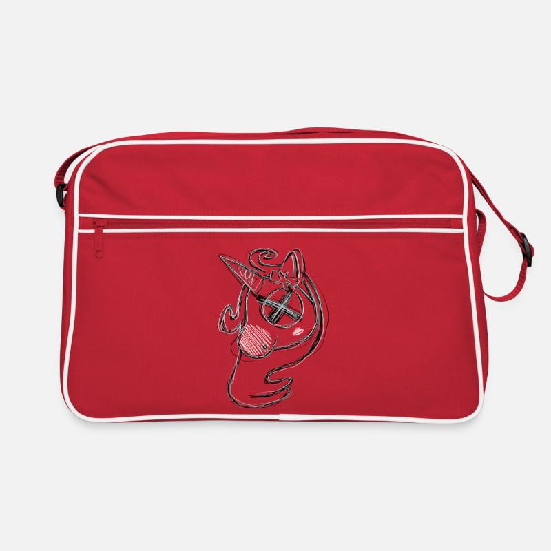 Totes Uni Grau Retro Tasche