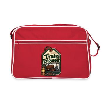 Ingénieur de train nocturne cinématographique, mon gi préféré - Sac Retro - rouge/blanc - Devant