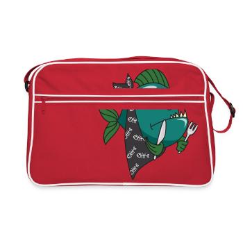 Piranha - Sac Retro - rouge/blanc - Devant