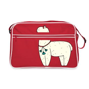alpaca - Retro Bag - red/white - Front