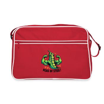 Peas of Steel - Retro Bag - red/white - Front