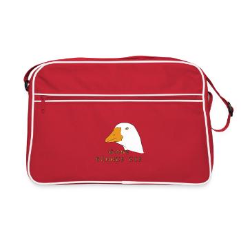 Gans Dünnes Eis - Retro Bag - red/white - Front