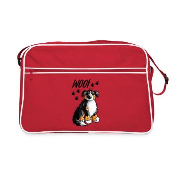 Woof Bouvier bernois - Sac Retro - rouge/blanc - Devant