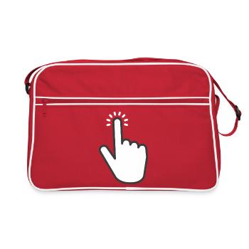 tap it hand click - Retro Bag - red/white - Front