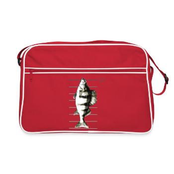 Perch Fishing - Retro Bag - red/white - Front