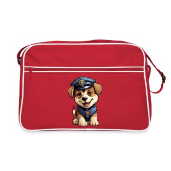 Chien Policier - Sac Retro - rouge/blanc - Devant