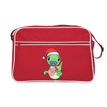 Lézard Bébé Noël - Sac Retro - rouge/blanc - Devant
