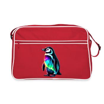 Manchot aurore boréale - Sac Retro - rouge/blanc - Devant