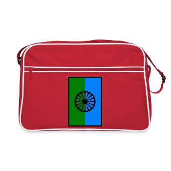 115552801 188819732 Drapeau rom 1 - Sac Retro - rouge/blanc - Devant