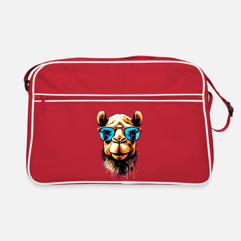 Camel avec lunettes de soleil Sac Retro
