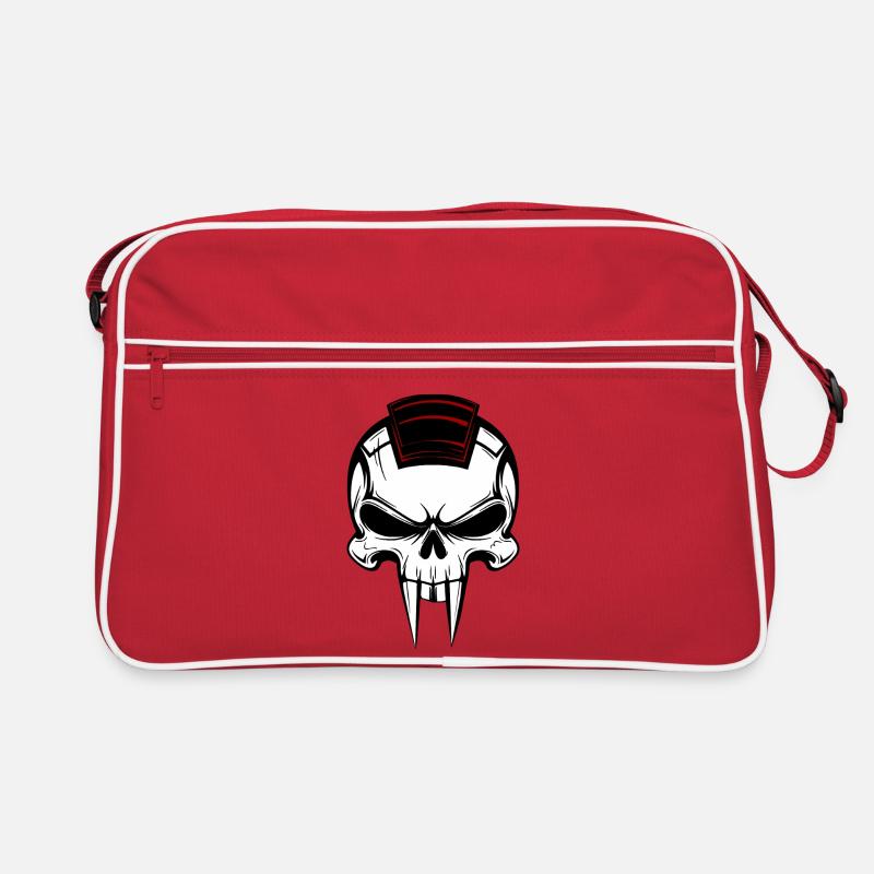 Vampirschädel Retro Tasche