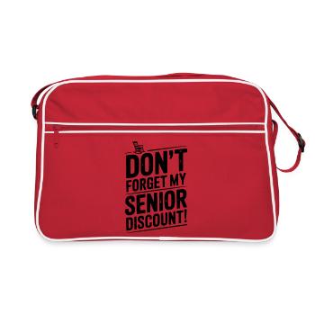 N’oubliez pas ma réduction senior - Sac Retro - rouge/blanc - Devant