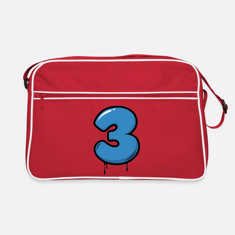 Three Drops Neon Blue Retro Bag