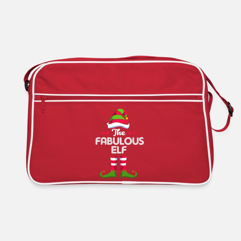 Elfe Elf Weihnachtsgeschenk Retro Tasche