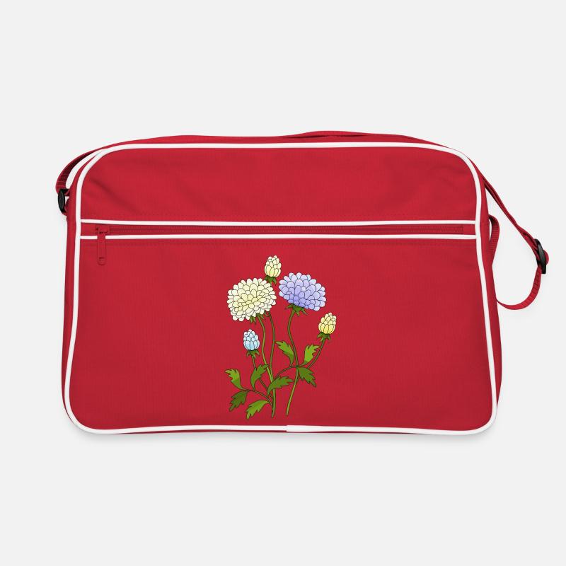 Fleur - Sac Retro - rouge/blanc