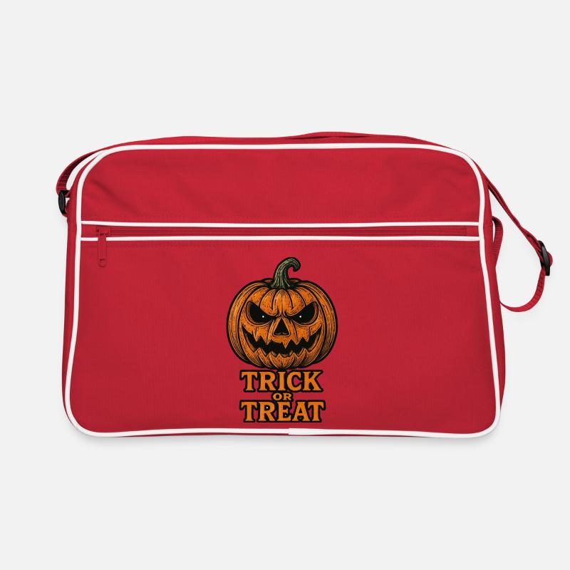 Halloween Kürbis - Süßes oder Saures Retro Tasche