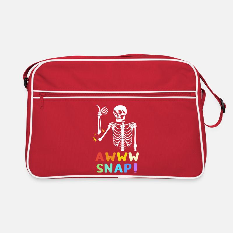 Bone Fracture Halloween Skeleton Bone Arm Fracture Retro Bag