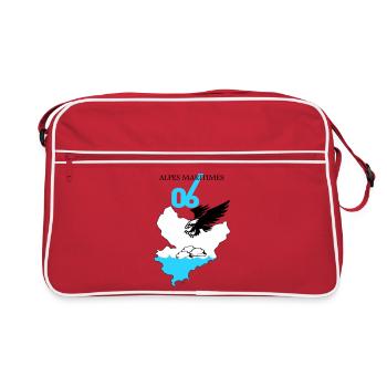 Alpes Maritimes - Retro Bag - red/white - Front