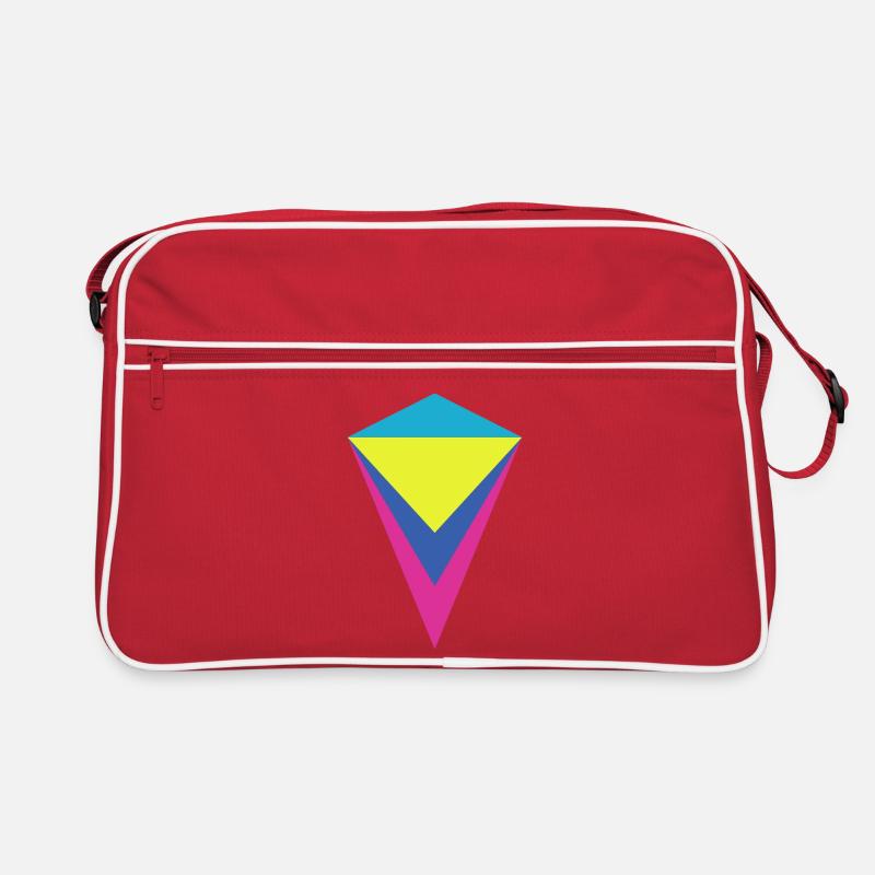 Diamant néon multi-couches Sac Retro