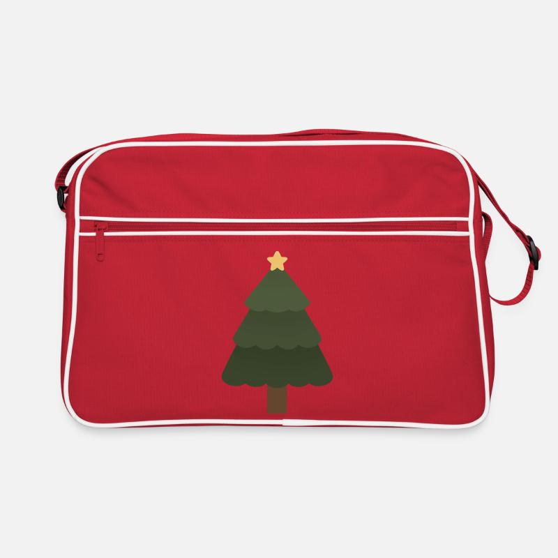 Weihnachtsbaum Retro Tasche