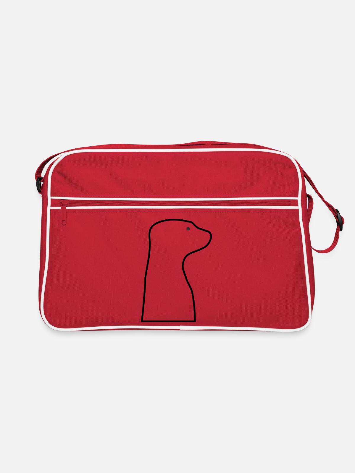 Suricate - Sac Retro - rouge/blanc - Devant