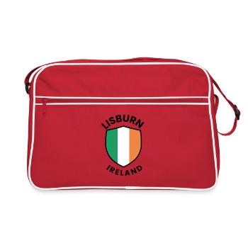 Lisburn Flag of Ireland Shield - Retro Bag - red/white - Front