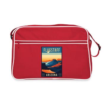 Discover Scenic Beauty of Flagstaff in Arizona - Retro Bag - red/white - Front