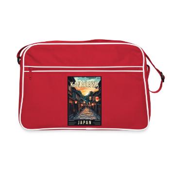 Discover Kanazawa in Japan - Retro Bag - red/white - Front