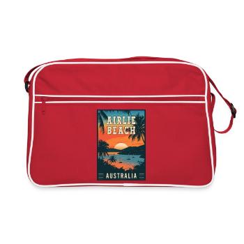 Explore Tropical Paradise Airlie Beach Australia - Retro Bag - red/white - Front