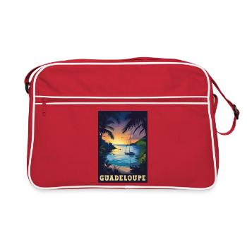 Explore Island Beauty of Guadeloupe - Retro Bag - red/white - Front