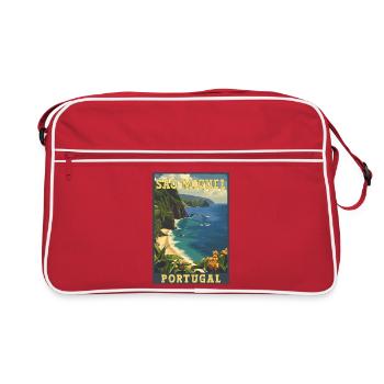 Découvrez l’île de São Miguel, Açores, Portugal - Sac Retro - rouge/blanc - Devant