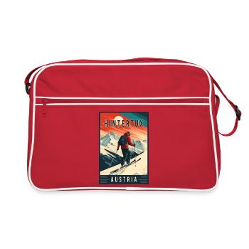 Explore Alpine Village of Hintertux in Austria - Retro Bag - red/white - Front