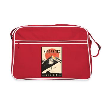 Discover Alpine Village of Hintertux in Austria - Retro Bag - red/white - Front