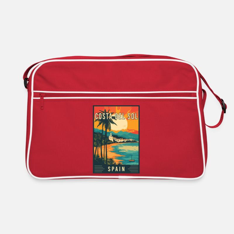 Explore Mediterranean Costa del Sol in Spain Retro Bag
