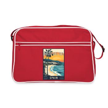 Discover Mediterranean Costa del Sol in Spain - Retro Bag - red/white - Front