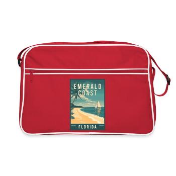 Experience Stunning Emerald Coast in Florida - Retro Bag - red/white - Front