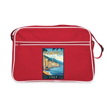 Découvrez Charming Camogli en Italie - Sac Retro - rouge/blanc - Devant