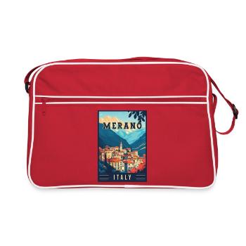 Vivez le Merano à couper le souffle en Italie - Sac Retro - rouge/blanc - Devant