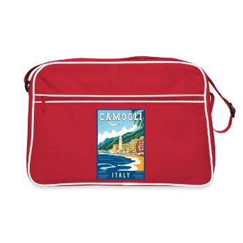 Découvrez des camoglis charmants en Italie - Sac Retro - rouge/blanc - Devant