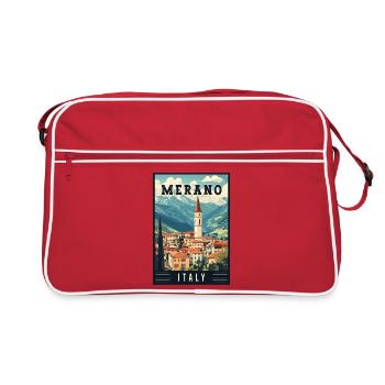 Découvrez le Merano à couper le souffle en Italie - Sac Retro - rouge/blanc - Devant