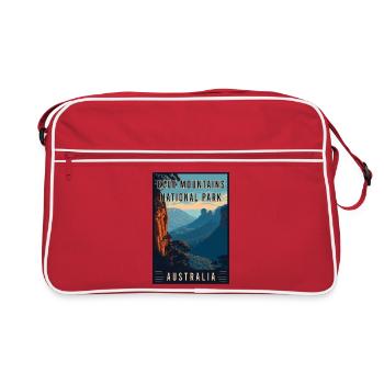 Découvrez le parc national des Blue Mountains en Australie - Sac Retro - rouge/blanc - Devant