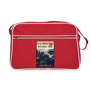 Explorer le parc national des Blue Mountains en Australie - Sac Retro - rouge/blanc - Devant