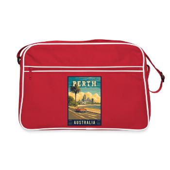 Experience City by the Swan River Perth Australia - Retro Bag - red/white - Front