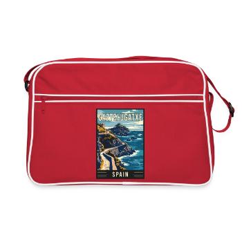 Explore Enchantment of Gaztelugatxe in Spain - Retro Bag - red/white - Front